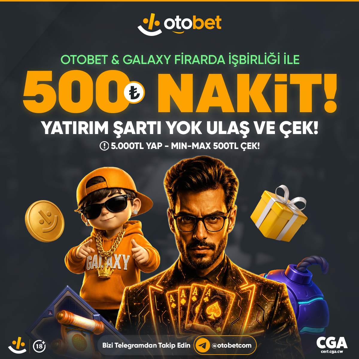 OTOBET YAYINA ÖZEL 50 KİŞİYE 500₺